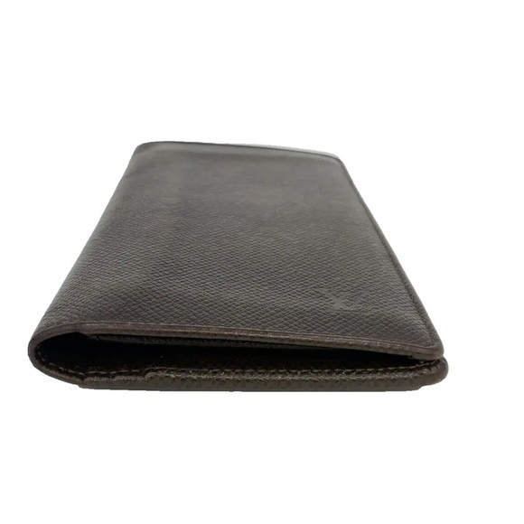 Auth Louis Vuitton Taiga Brown Portefeuille Brother  M61697 EUC DC IN PHOTO - Picture 10 of 16